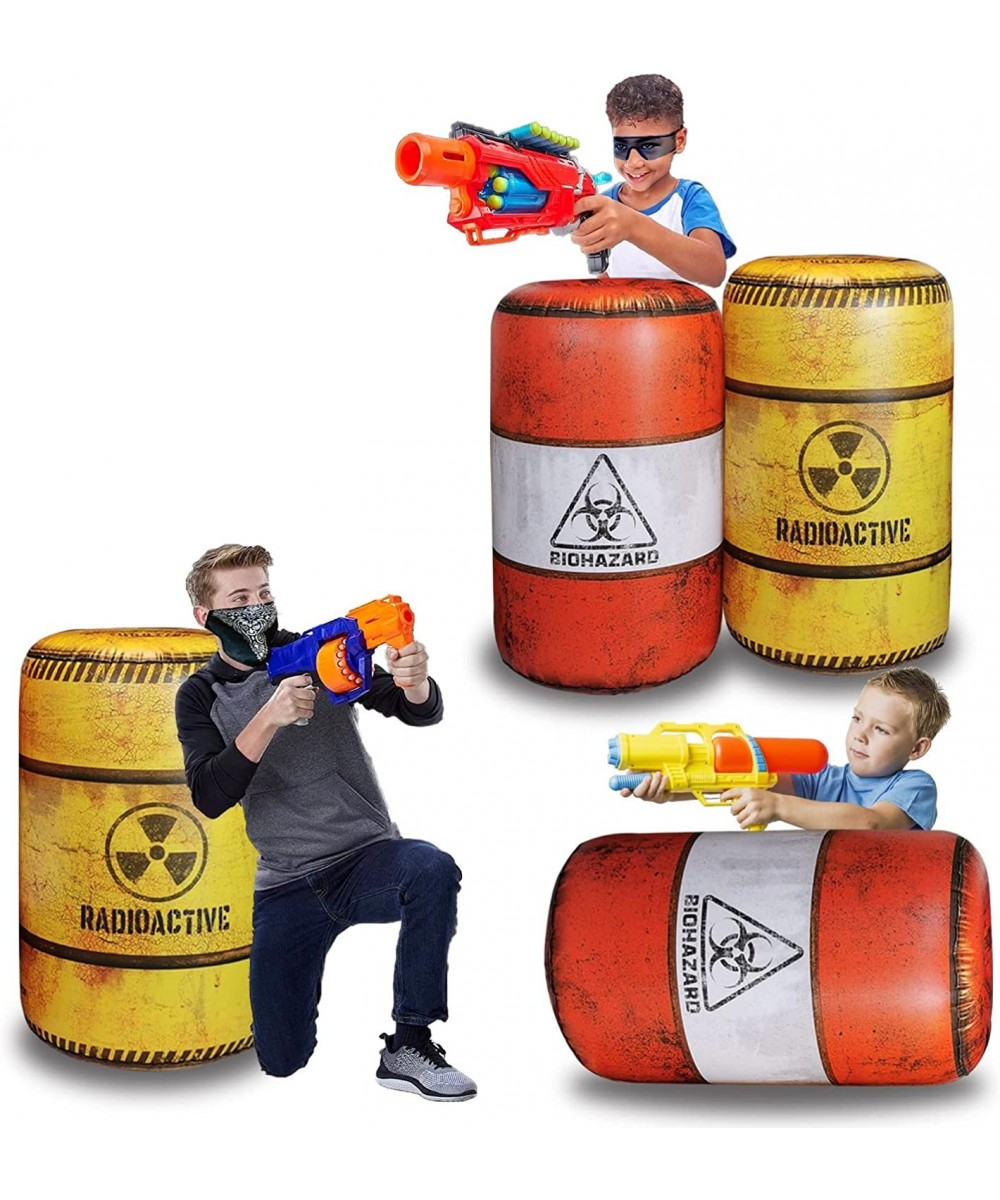 4 War Zone Barrels Inflatables Easy Set Up Inflatables Great for Army Party and Laser Tag Gun Game Battle Obstacles $62.92 To...