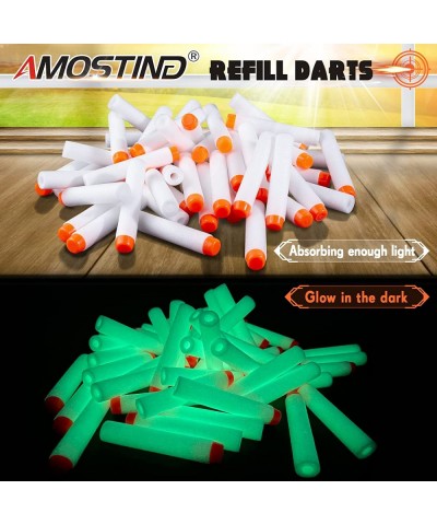 200Pcs Refill Darts for Nerf N Strike Elite 2.0 Glow at The Dark Bullets Pack - White $21.48 Toy Foam Blasters & Guns