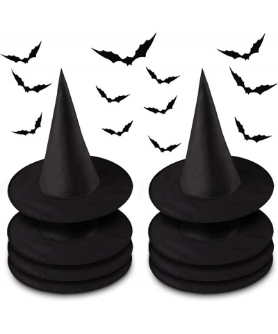 8pcs Black Halloween Witch Hats Costume Accessory Decorations Hanging Witch Hats Floating Witch Hats for Halloween Party Yard...