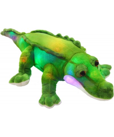 18'' LED Crocodile Stuffed Animal Light Up Plush Toy Realistic Jumbo Alligator Glow Soft Gift for Kids on Birthday Holiday $3...