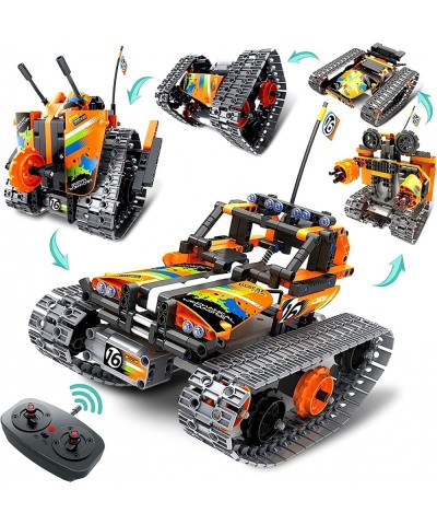 5 in 1 Remote Control STEM Building Kit for Boys 8-12 RC Car/Tank/Robot/Tracked Racer 392 Pcs Educational Building Blocks for...