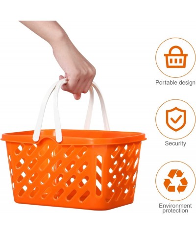 2Pcs Shopping Basket for Kids Toys Mini Plastic Organizing Storage Basket with Handles Retail Shopping Baskets for Kids Party...