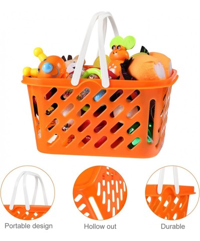 2Pcs Shopping Basket for Kids Toys Mini Plastic Organizing Storage Basket with Handles Retail Shopping Baskets for Kids Party...