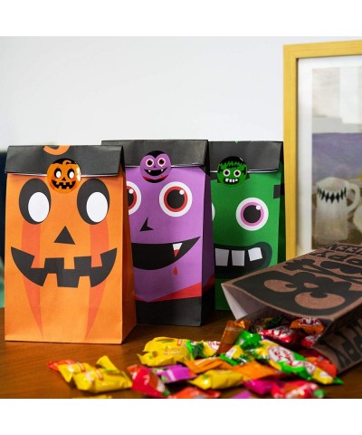 40 PCS Halloween Goodie Bags 8 Style Paper Treat Bags for Halloween Party Favor Trick or Treat Gifts Candies Snacks Party Sup...