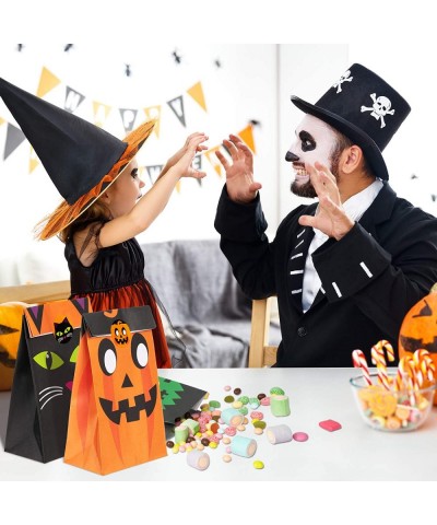 40 PCS Halloween Goodie Bags 8 Style Paper Treat Bags for Halloween Party Favor Trick or Treat Gifts Candies Snacks Party Sup...