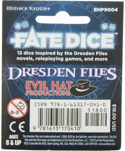 Fate Core Dice: Winter Knight $32.84 Game Accessories