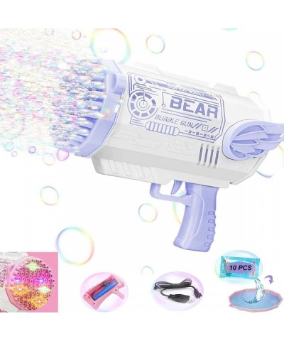 Bubble Machine Guns 80 Holes Automatic Gun with 10 Packs Solution for Indoor and Outdoor Party Wedding Upgrade Blower Kids Bi...