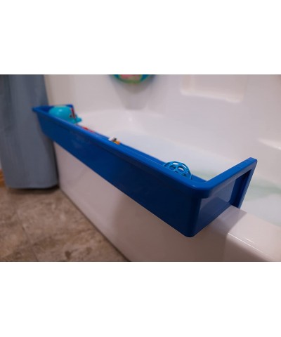 Tub Topper® Bathtub Splash Guard Play Shelf Area -Toy Tray Caddy Holder Storage -Suction Cups Attach to Bath Tub -No Mess Wat...