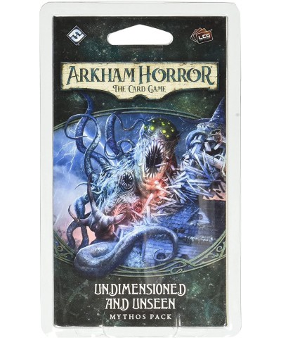 Arkham Horror The Card Game Undimensioned & Unseen MYTHOS PACK Horror Game Mystery Game Cooperative Card Game Ages 14+ 1-2 Pl...