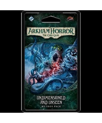 Arkham Horror The Card Game Undimensioned & Unseen MYTHOS PACK Horror Game Mystery Game Cooperative Card Game Ages 14+ 1-2 Pl...