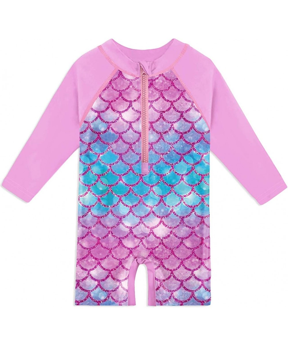 Baby UPF 50+ One Piece Swimsuit Sun Protective Long Sleeve Swimwear 0-36 Months $29.61 Kids' Costumes