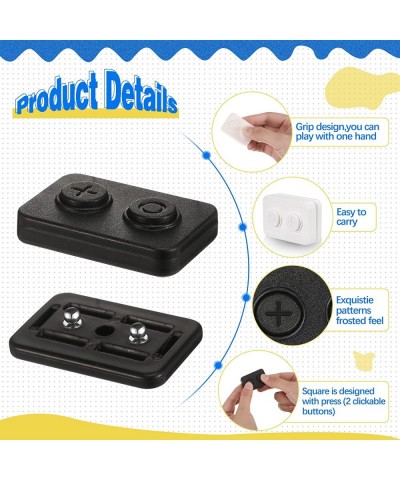 2 Pcs Fidget Slider Magnetic Plastic Toys EDC Push Adult Slider Fidget Magnetic Rectangular Block ADHD Autism Anxiety Stress ...