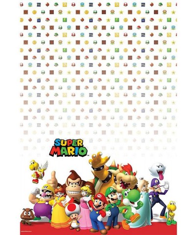 Super Mario Brothers Party Supplies 2 Pack Tablecovers $34.70 Kids' Party Tablecovers