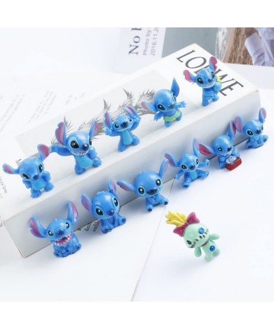 12 Styles Stitch Cake Topper Figurines Ohana Means Family Party Supplies Birthday Cartoon Figure Toys Decoration $22.67 Kids'...