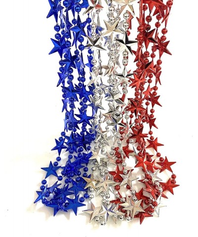 Independence Day Beads Necklaces 4th of July Red White Blue Beads Patriotic Party Supplies(12 Pcs) Blue White Red $25.66 Kids...