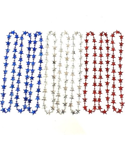 Independence Day Beads Necklaces 4th of July Red White Blue Beads Patriotic Party Supplies(12 Pcs) Blue White Red $25.66 Kids...