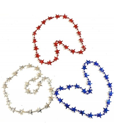 Independence Day Beads Necklaces 4th of July Red White Blue Beads Patriotic Party Supplies(12 Pcs) Blue White Red $25.66 Kids...