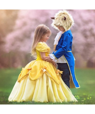 Girls Belle Princess Dress Beauty and the Beast Costume Halloween Carnival Cosplay Christmas Birthday Ball Gown $32.53 Kids' ...