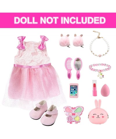 18 Inch Doll Clothes and Accessories Makeup Toy Set -Designed for American 18 Inch Doll Clothes with Dress Up Accessories Pla...