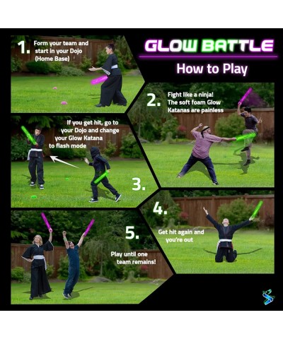 Ninja Toys Meet Samurai Swords in Glow Battle | Summer Toys for Kids Ages 8-12 2-4 Players | A Glow-in-The-Dark Outdoor Game ...