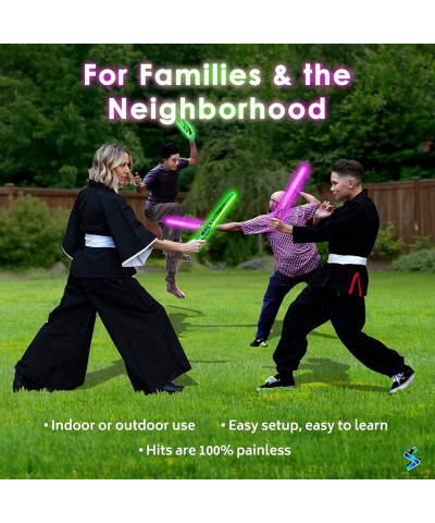 Ninja Toys Meet Samurai Swords in Glow Battle | Summer Toys for Kids Ages 8-12 2-4 Players | A Glow-in-The-Dark Outdoor Game ...