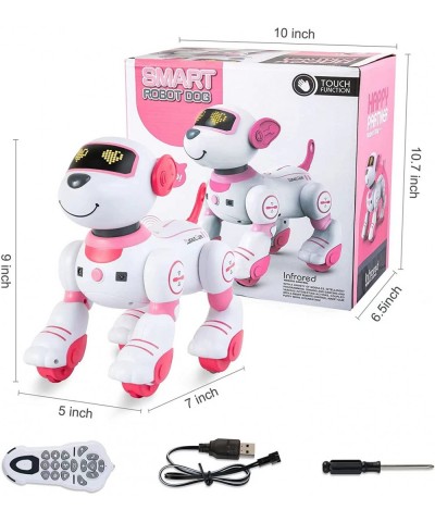 RC Robot Dog Toys for Boys Girls Age 3 4 5+ Electronic Dog Pets Programmable Interactive & Smart Dancing Walking Remote Contr...