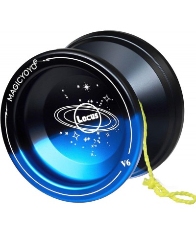 V6 Locus Responsive Aluminum Alloy YoYo for Kids Beginner Learner Yoyo Bag Yoyo Glove 5 Spinning Strings (Black Blue) $28.09 ...