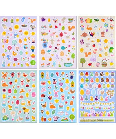 6 Sheets Easter Stickers for Kids 278pcs Easter Stickers Bulk for Easter Egg $14.81 Kids' Stickers