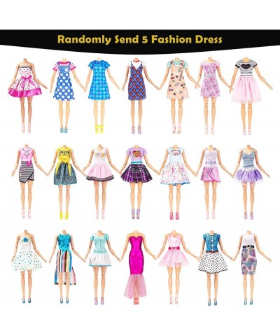 45 Pack Doll Dress and Accessories Include 5 Unique H-Douture Dress 5 Fashion Dress 5 Sets Swimsuit Bikini 5 Fashion Bags 9 C...