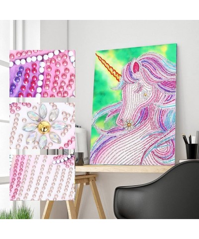 5D Diamond Painting Kit for Kids Luminous Paint by Number Kits Easy to DIY Diamond Mosaic Set Crafts for Home Wall Decor and ...