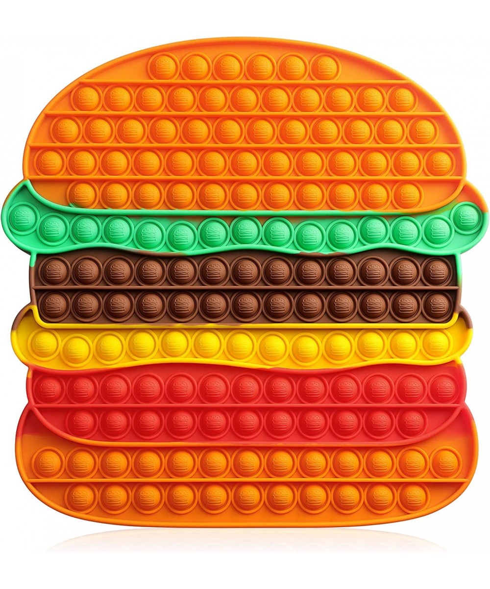 Pop Fidget Sensory Toys Big Size Jumbo Hamburger Pop Toys 157 Bubbles Push it Bubble Toy Colourful Board Game Anxiety Stress ...