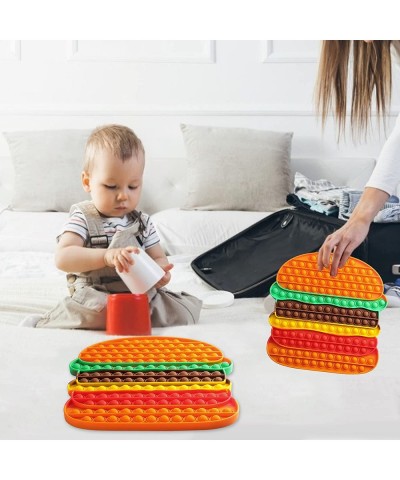 Pop Fidget Sensory Toys Big Size Jumbo Hamburger Pop Toys 157 Bubbles Push it Bubble Toy Colourful Board Game Anxiety Stress ...