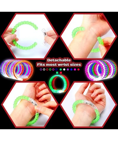 Halloween Glow Sticks Bracelets Glow in the Dark Party Supplies LED Bracelet Light Up Bracelet Flashing Neon Party Favors for...