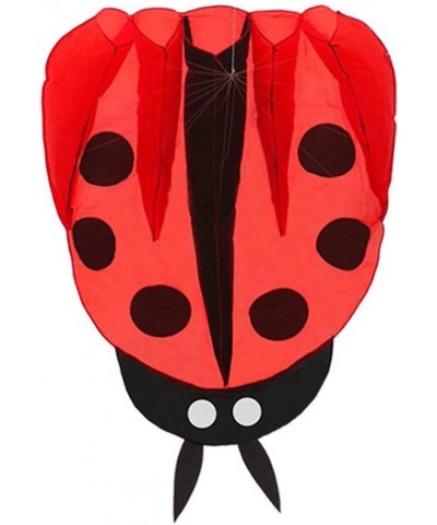 Colorful Ladybug Kite with Handle & Strings Ladybird Parafoil Kite Easy to Fly Outdoor Fun Sports for Kids & Adults (Red) $22...