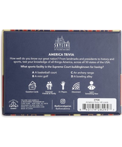 America Trivia 140 Question Cards - Game Night Entertainment for Families & Friends 2+ Players - Test Your Knowledge with Our...