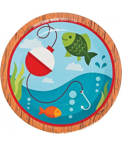 Little Fisherman Dinner Party Plates - Set of 8 - Birthday Party Supplies $14.17 Kids' Party Tableware