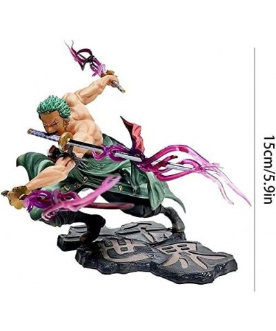 Roronoa Zoro Anime Action Figure Anime Figure Sauron Three Swords Style Statue Figure Realistic Character Model Ornaments $41...