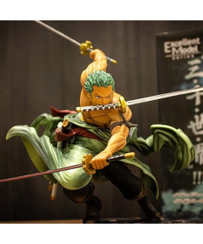 Roronoa Zoro Anime Action Figure Anime Figure Sauron Three Swords Style Statue Figure Realistic Character Model Ornaments $41...