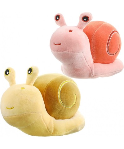 2 Pieces Snail Doll Plush Toy 7.87 Inch Cartoon Lovely Birthday Gift Cute Soft Snail Plush Toy Snail Stuffed Animal Toy Kawai...