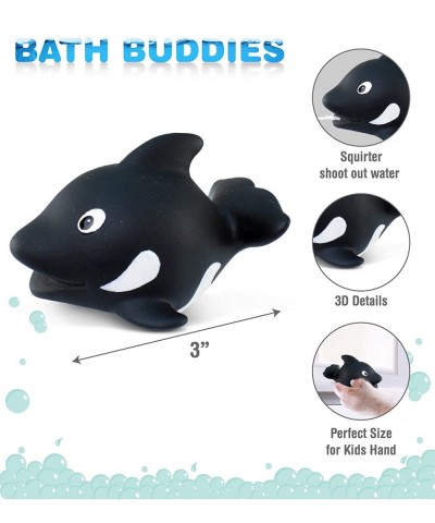 DolliBu Killer Whale Bath Buddy Squirter - Floating Orca Whale Rubber Bath Toy Fun Water Squirting Bathtime Play for Toddlers...