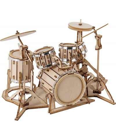 Wooden Craft Kits for Kids 3D Wooden Puzzle DIY Model Drum Kit to Build for Boys Adorable Home Decoration for Teens $28.42 3-...