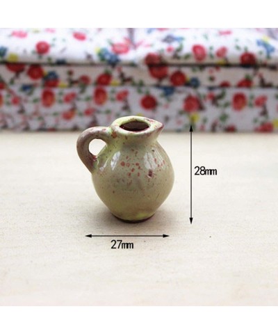 Mini Cute Ceramic Flower Vase Model Toy Doll House Miniature Decor Accessory Kitchen Game Party Toys for Ages 3 and up Preten...