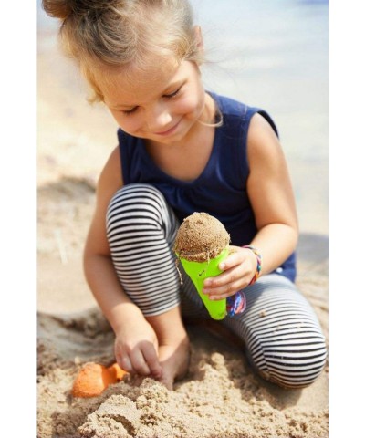 Sand Toys Ice Cream Set - 5 Piece Bundle with Plastic Pail 3 Cones & Scoop Sized Just Right for Toddlers Ages 18 Months + $26...