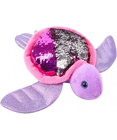 Flip Sequin Sea Turtle Plush Toy 1PC Soft Stuffed Sea Turtle with Color Changing Sequins Cute Home and Nursery Animal Decorat...