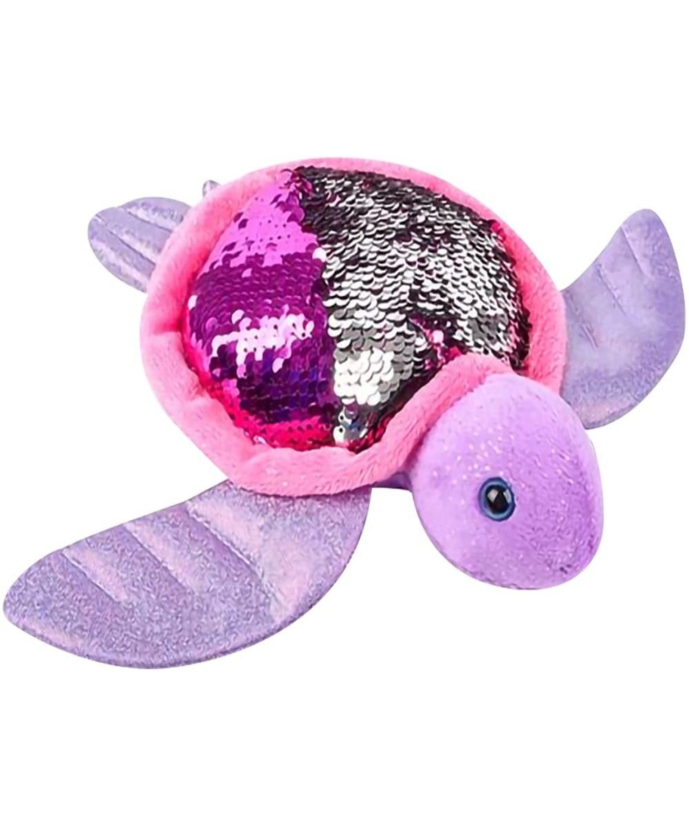 Flip Sequin Sea Turtle Plush Toy 1PC Soft Stuffed Sea Turtle with Color Changing Sequins Cute Home and Nursery Animal Decorat...