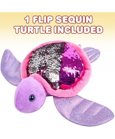 Flip Sequin Sea Turtle Plush Toy 1PC Soft Stuffed Sea Turtle with Color Changing Sequins Cute Home and Nursery Animal Decorat...