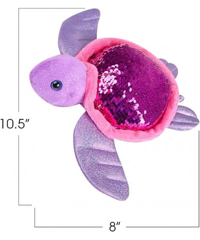 Flip Sequin Sea Turtle Plush Toy 1PC Soft Stuffed Sea Turtle with Color Changing Sequins Cute Home and Nursery Animal Decorat...