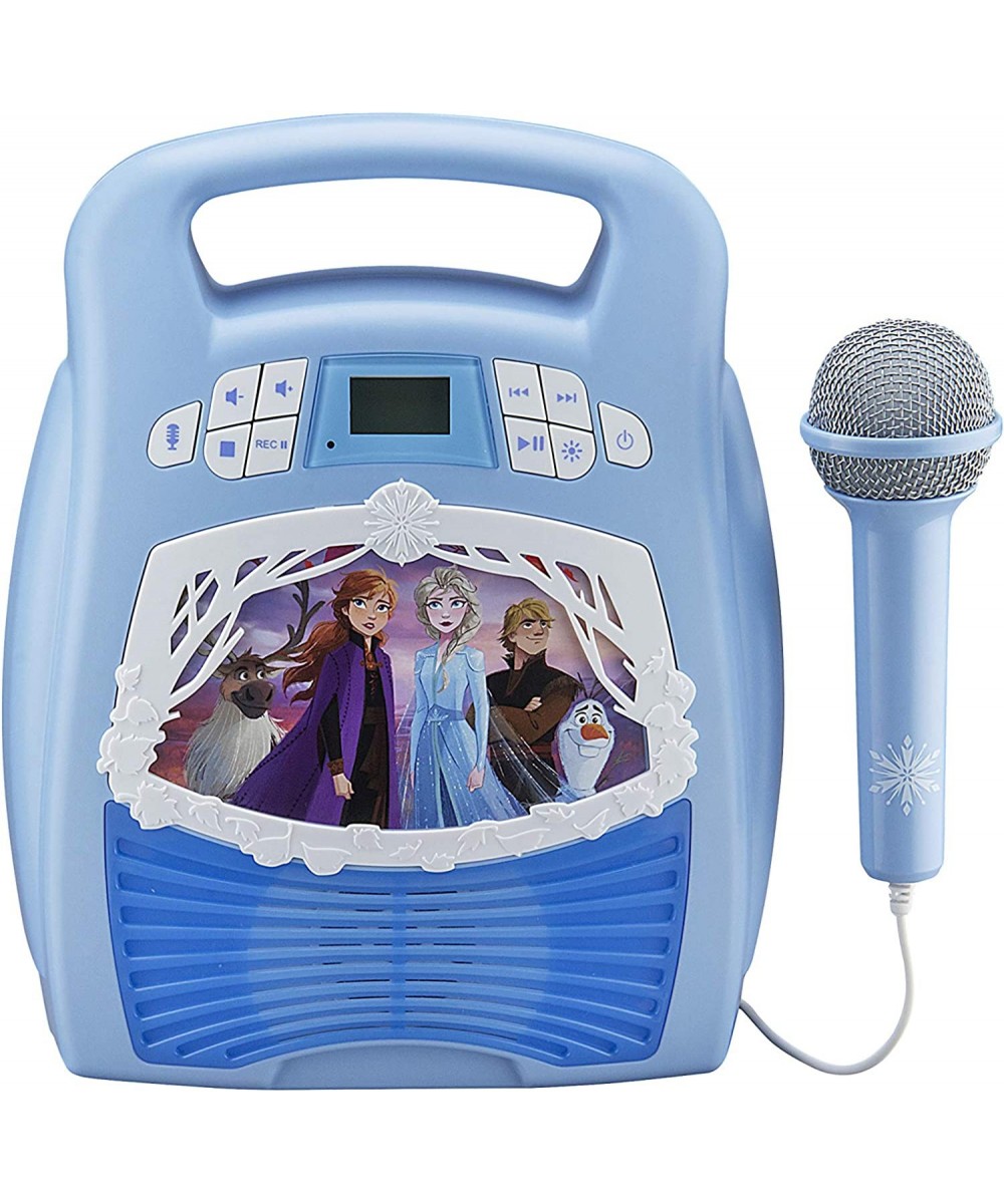 Frozen 2 Bluetooth Portable MP3 Karaoke Machine Player with Light Show Store Hours of Music with Built in Memory Sing Along U...