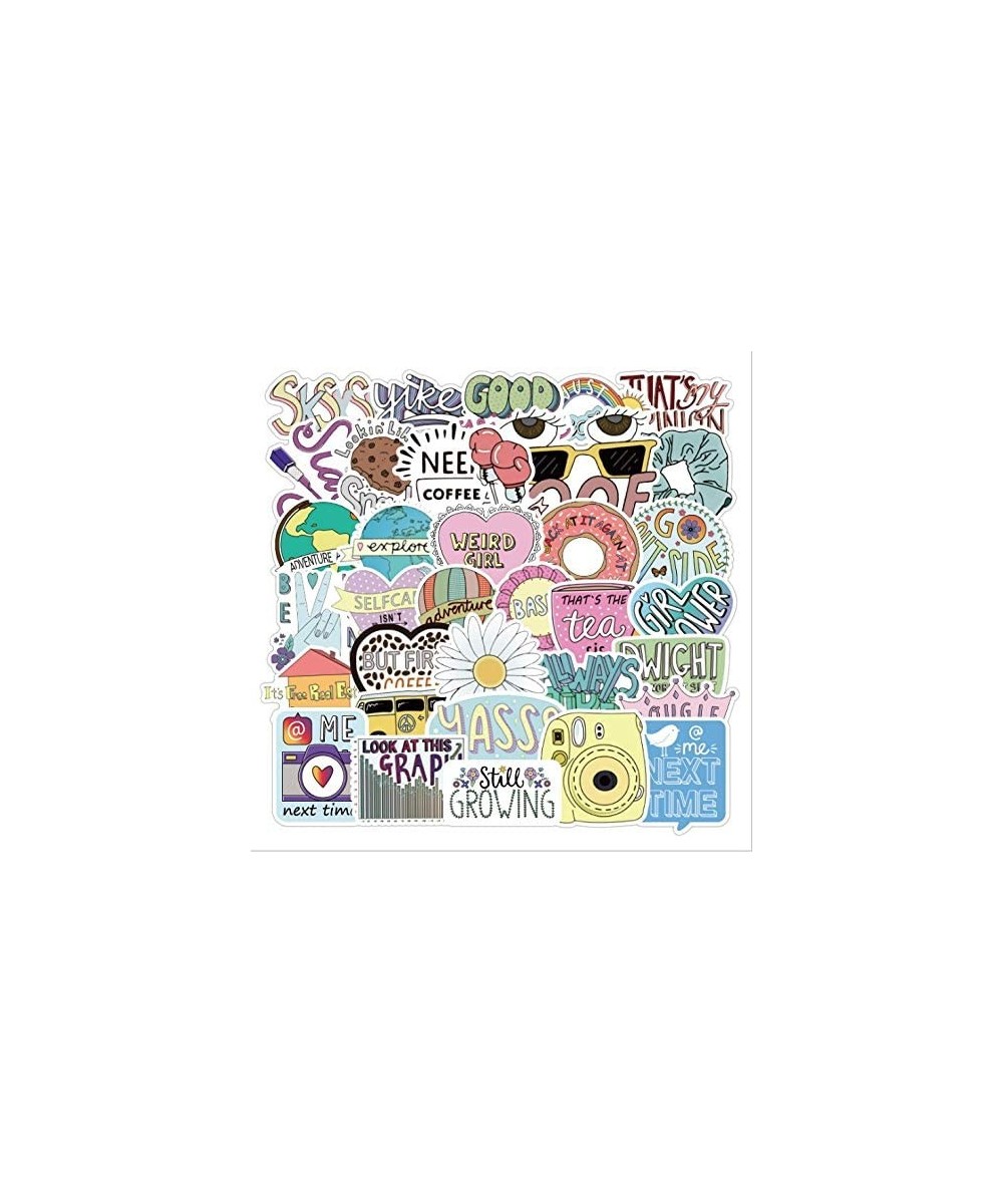 Mai Zi Vsco Stickers for Water Bottles 50 pcs Laptop Stickers Waterproof Stickers Pack Cute Aesthetics Stickers for Teens Gir...