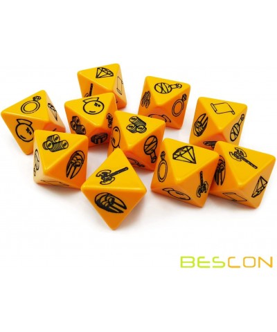 Bescon's Dungeon and Wilderness Terrain Dungeon Feature and Treasure Type Dice Set 4 Piece Proprietary Polyhedral RPG Dice Se...